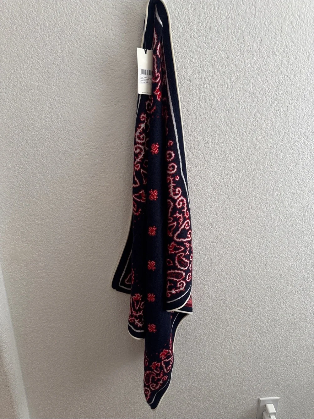 Women’s Navy Blue & Red Scarf - Scotch & Soda